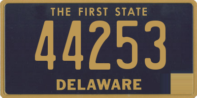 DE license plate 44253