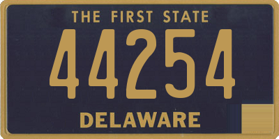 DE license plate 44254