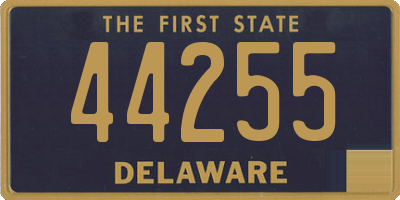 DE license plate 44255
