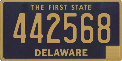 DE license plate 442568