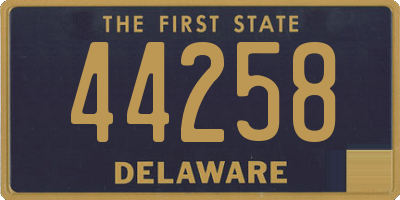 DE license plate 44258