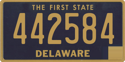 DE license plate 442584