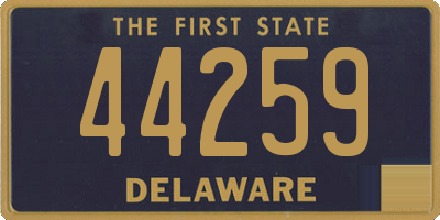 DE license plate 44259