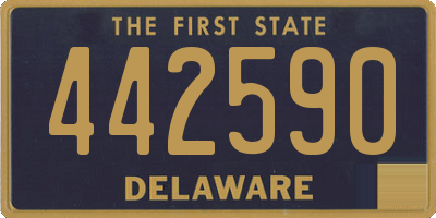 DE license plate 442590
