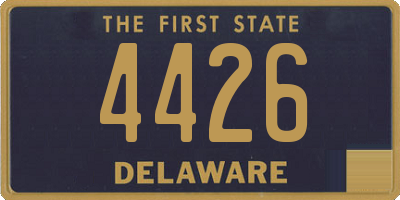 DE license plate 4426