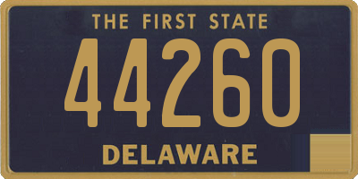 DE license plate 44260