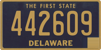 DE license plate 442609