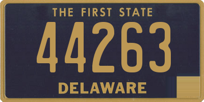 DE license plate 44263