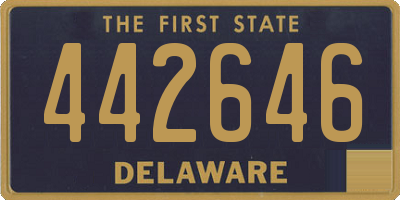 DE license plate 442646