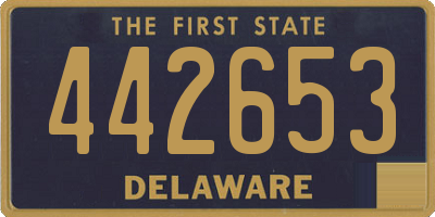 DE license plate 442653