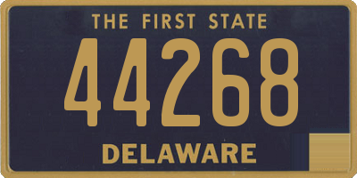 DE license plate 44268