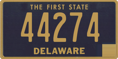 DE license plate 44274