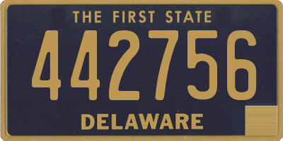 DE license plate 442756