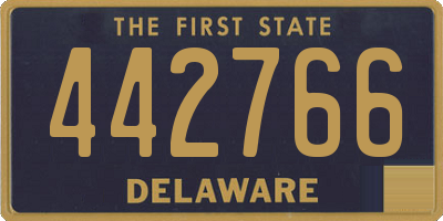 DE license plate 442766