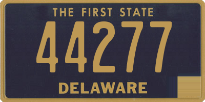 DE license plate 44277