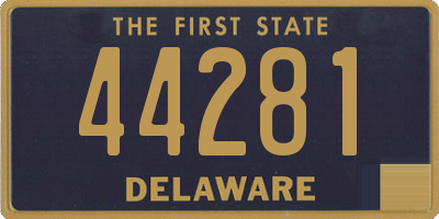 DE license plate 44281