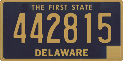 DE license plate 442815