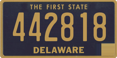 DE license plate 442818