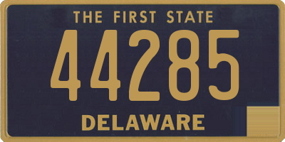 DE license plate 44285