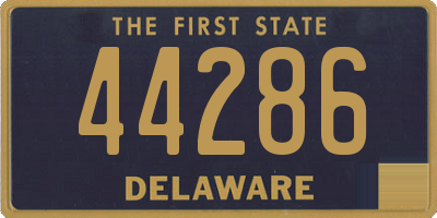 DE license plate 44286