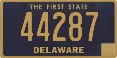 DE license plate 44287