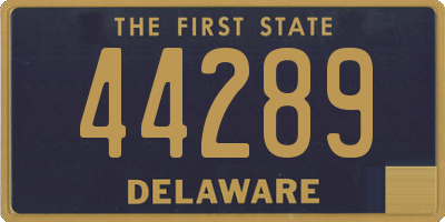 DE license plate 44289