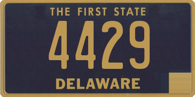 DE license plate 4429