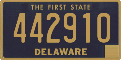 DE license plate 442910