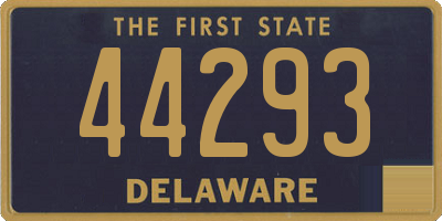 DE license plate 44293
