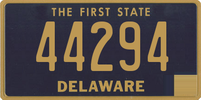 DE license plate 44294