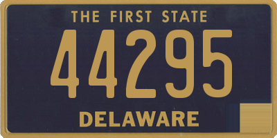 DE license plate 44295