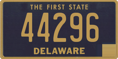 DE license plate 44296