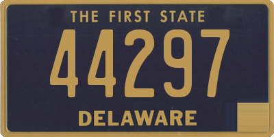 DE license plate 44297