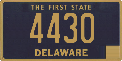 DE license plate 4430