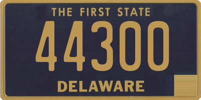 DE license plate 44300