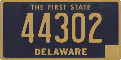 DE license plate 44302