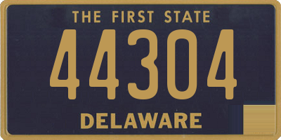 DE license plate 44304