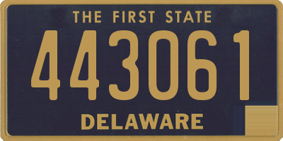 DE license plate 443061