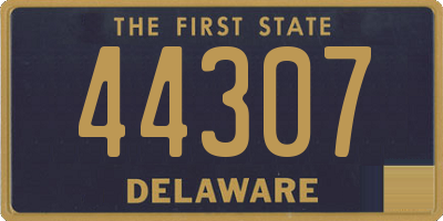 DE license plate 44307