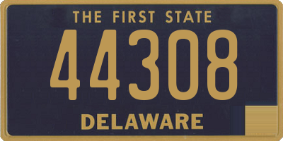 DE license plate 44308