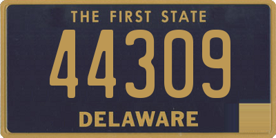 DE license plate 44309