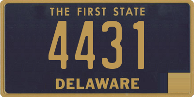 DE license plate 4431