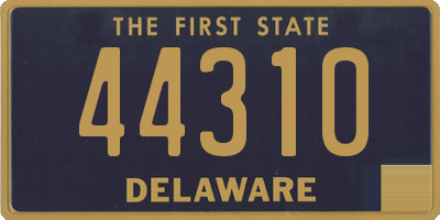 DE license plate 44310