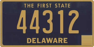 DE license plate 44312