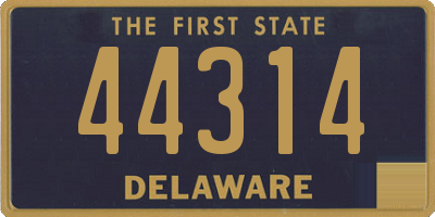 DE license plate 44314