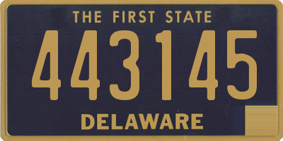 DE license plate 443145