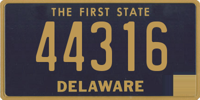 DE license plate 44316