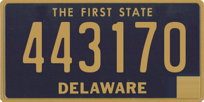 DE license plate 443170