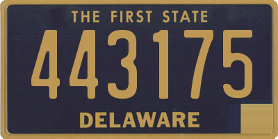 DE license plate 443175