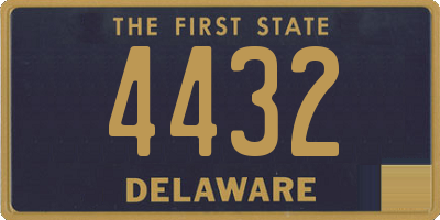 DE license plate 4432